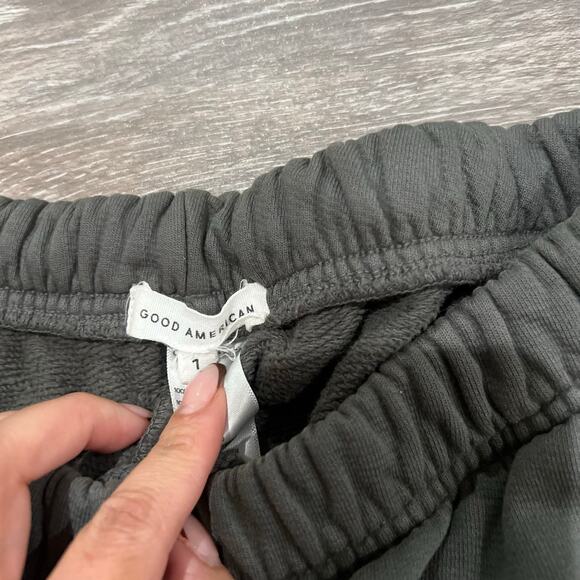 Good American Dark Grey Size 1 US 4 Jogger Sweatpants - Picture 6 of 7